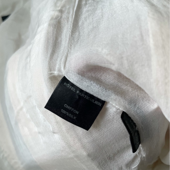 Hôtel Particulier Silk Chiffon Vest with Real Raccoon Fur - Picture 4 of 6